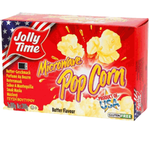 Jolly Time<sup>®</sup> Popcorn Butter - C.M.C. The Food Company GmbH - Mikrowellen-Popcorn mit gesalzenem Butter-Geschmack
