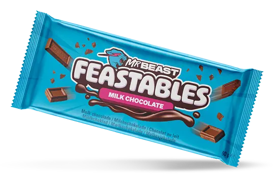 MrBeast Feastables® - klassische Schokolade aus zartschmelzender Vollmilchschokolade by C.M.C. The Food Company GmbH
